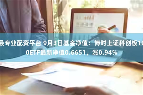 最专业配资平台 9月3日基金净值：博时上证科创板100ETF最新净值0.6651，涨0.94%