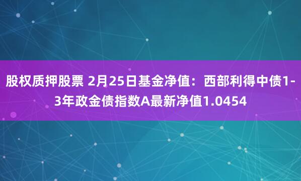 股权质押股票 2月25日基金净值：西部利得中债1-3年政金债指数A最新净值1.0454